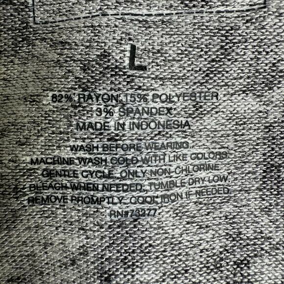 Sonoma Gray Animal Print Shirt Women L Soft Lightweight Pullover Cozy Lounge Top - Picture 10 of 12